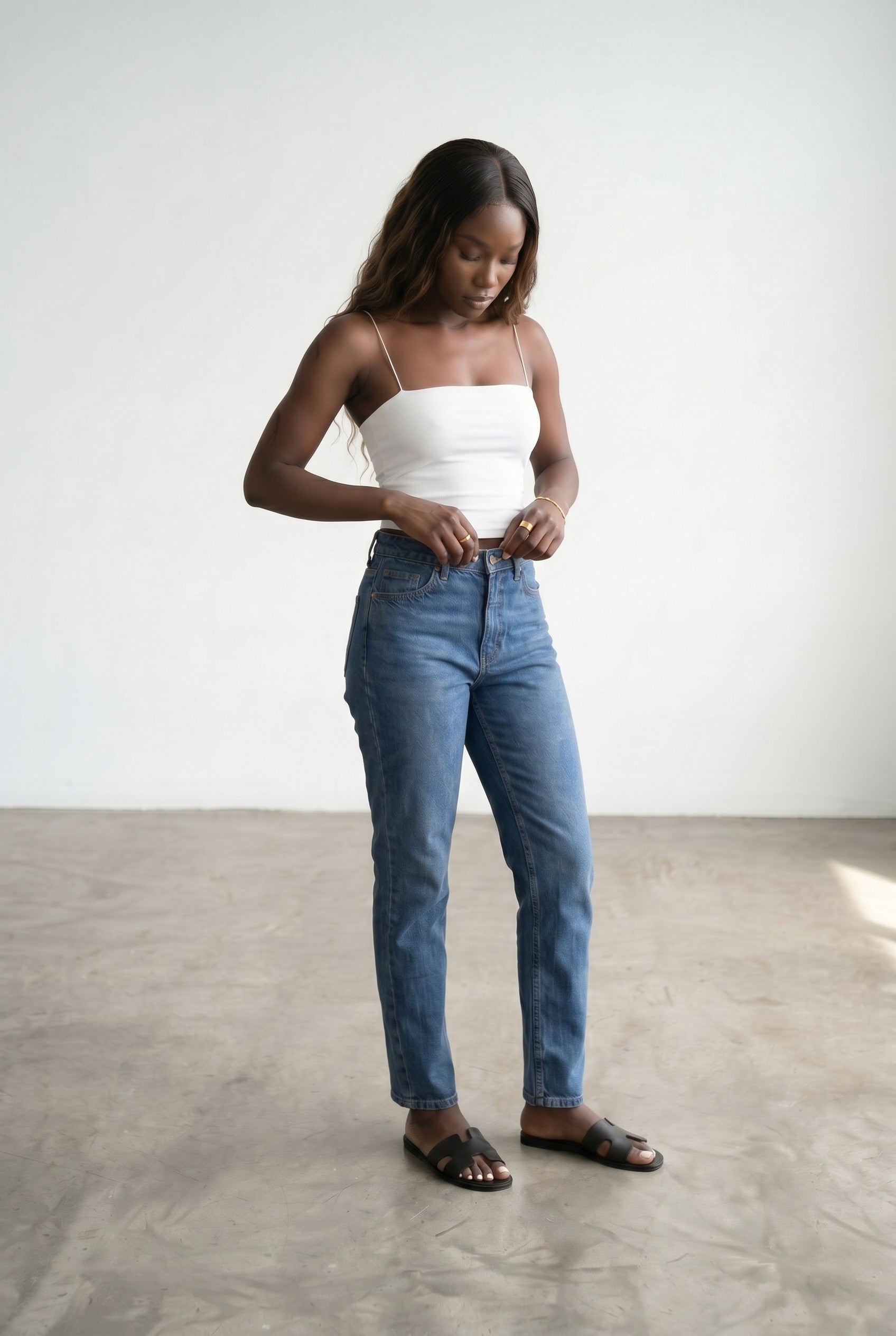 Form-fitting alluring crop top